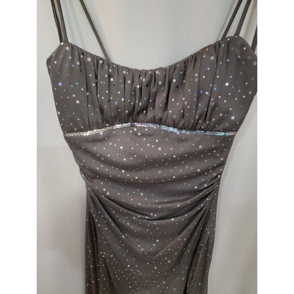 Ruby Rox Junior Black Sequin Formal Party Prom Dress Size S B28.5 - Picture 4 of 8